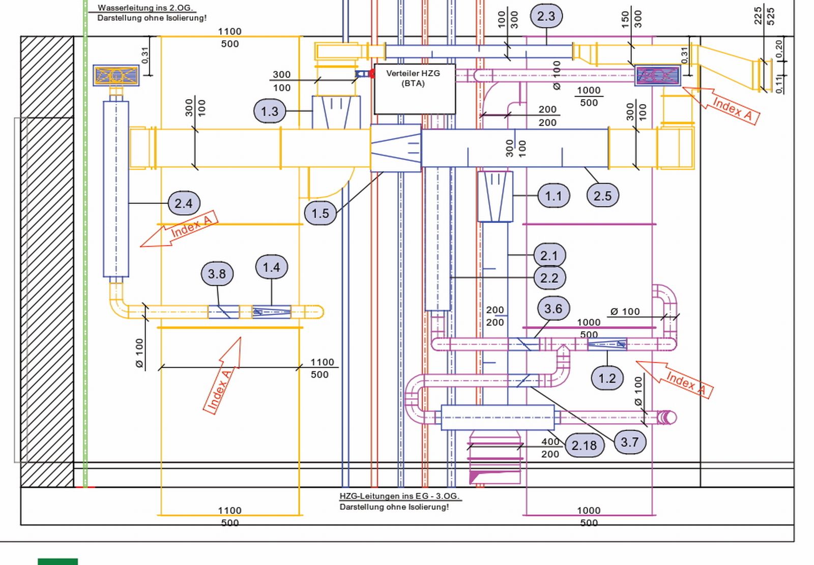 bsw Bora Niederndorf 16013 190325 Schachtansicht Planung 01 1 - Bora Lüftungs­technik