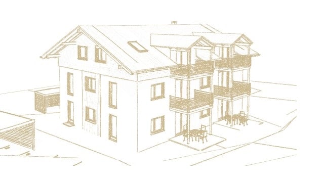 Perspektive - Mehrfamilienhaus mit 5 Wohneinheiten Neubeuern